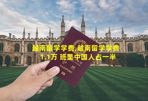 越南留学学费,越南留学学费1.1万 班里中国人占一半